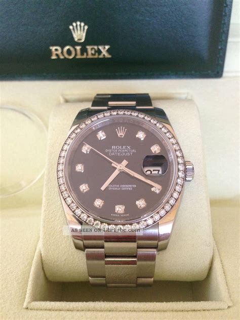 rolex stahl datejust brillianten|Rolex Datejust bracelet.